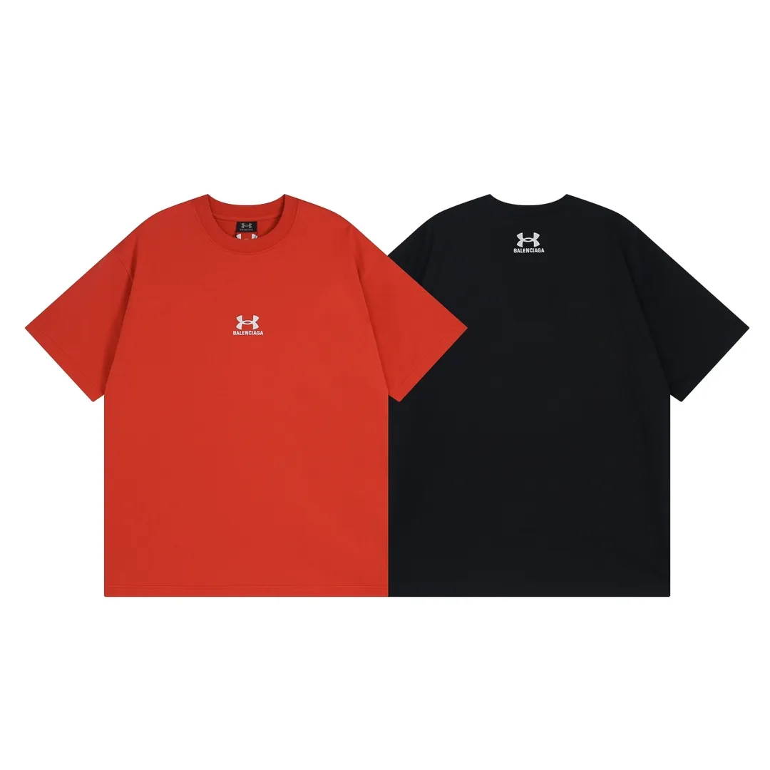 【 . Quality】BALENCI*GA/ Under Armour T # SS 24 New Arrival。 ， 。 。 ZP 。 260 ， . ， 。 。Classic LOGO ， ， ， 。 . 。 OS . Same Style ：BL 223372 ：Black，Red， Size：XS S M L